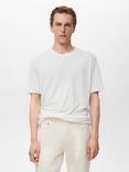 Mango Liman Linen Blend T-Shirt