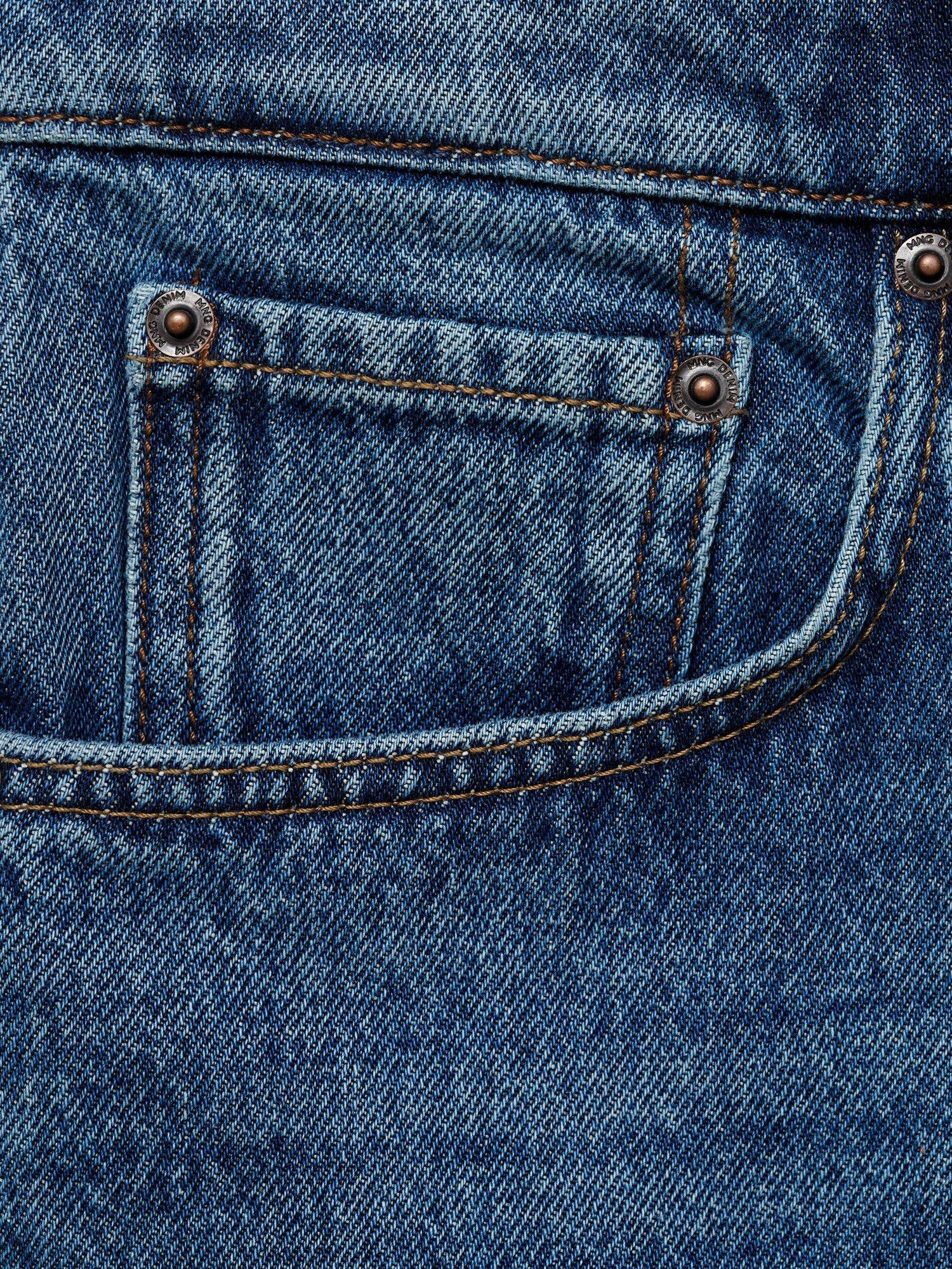 Product image 5 of 8, which shows Mango Jarod Cotton Shorts, Navy, 30