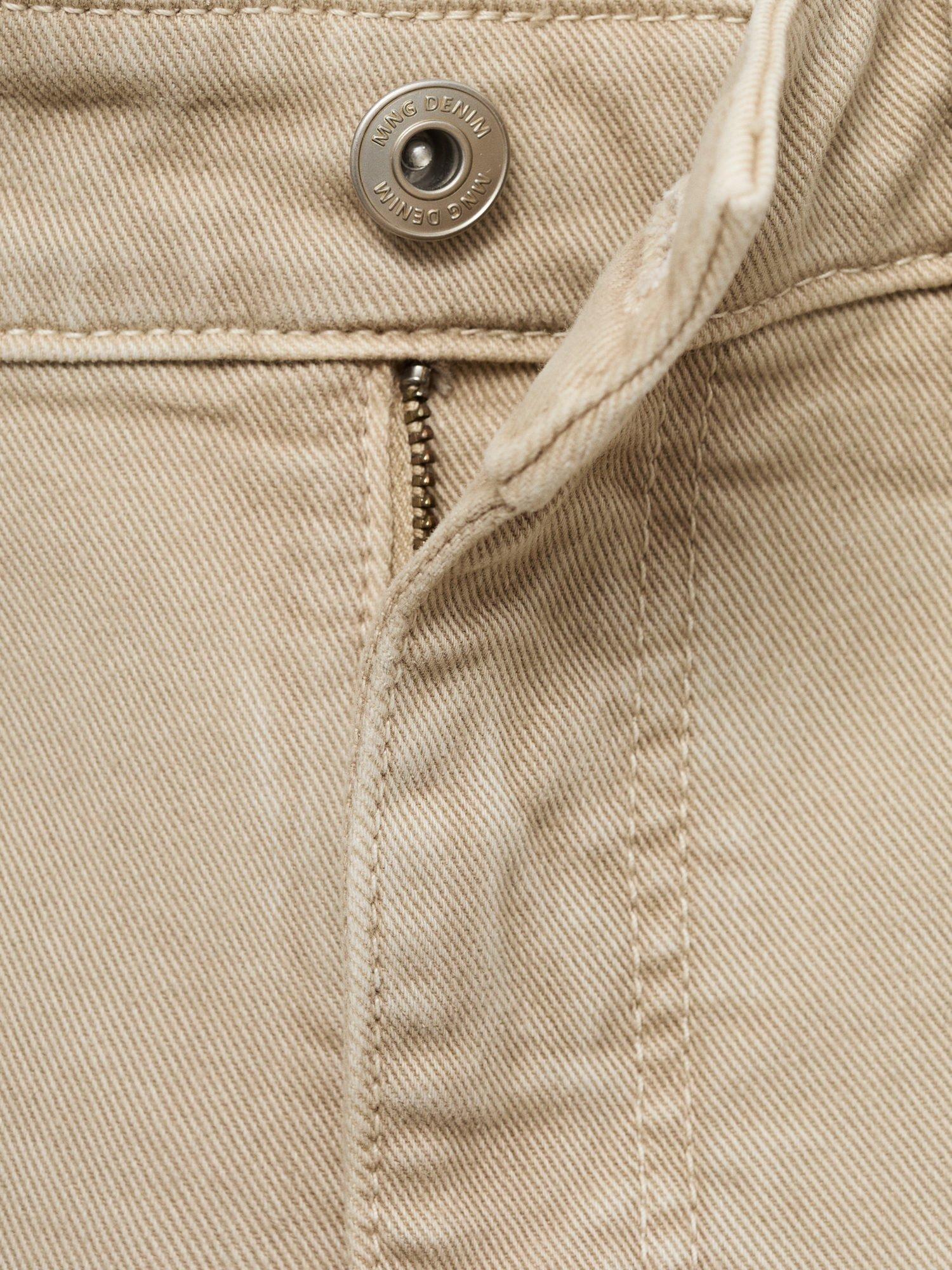 Product image 5 of 8, which shows Mango Nepto Cotton Blend Shorts, Pastel Brown, 38