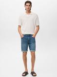 Mango Rock Slim Fit Denim Shorts