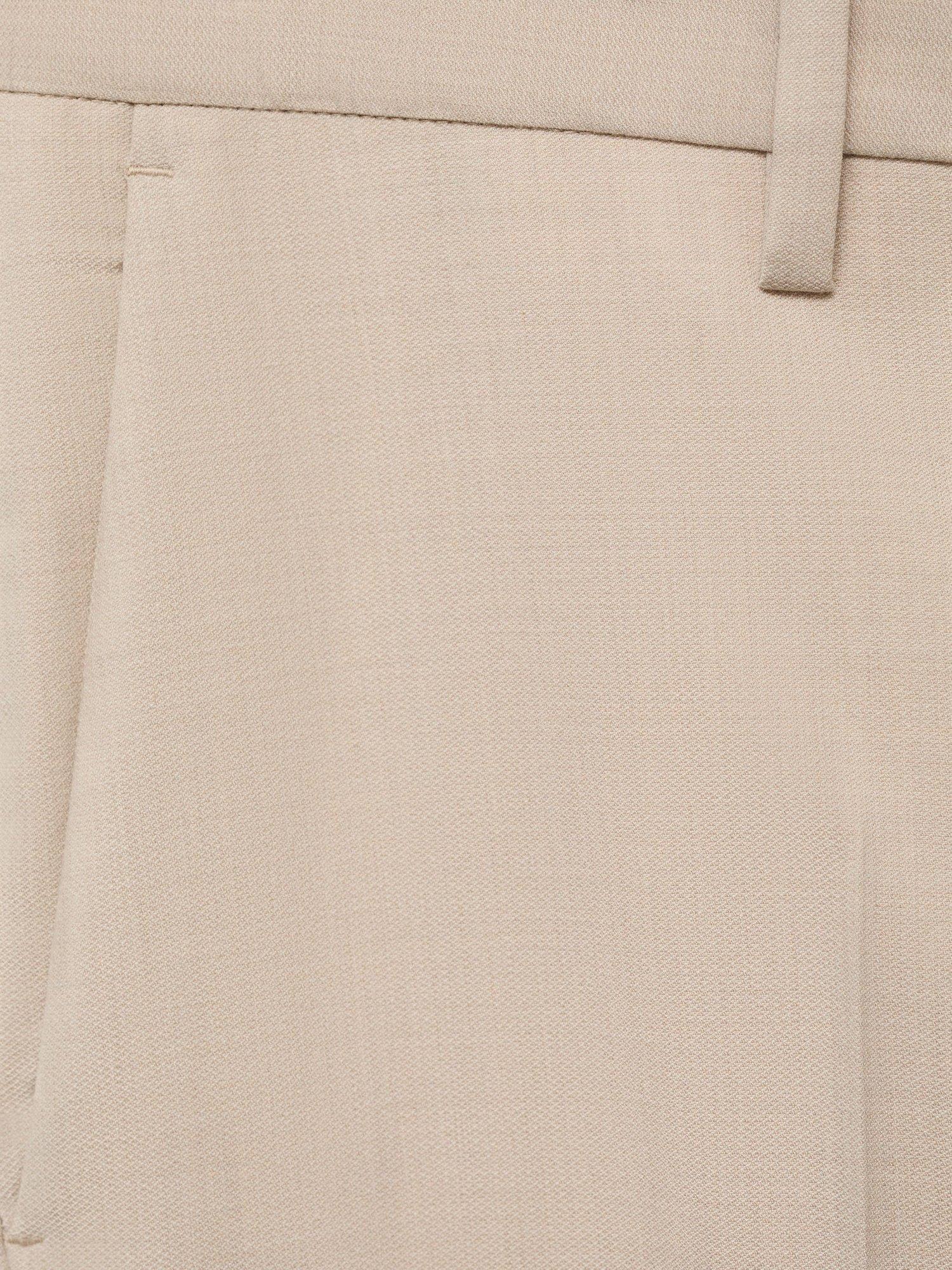 Product image 5 of 8, which shows Mango Milan Tailored Trousers, Light Beige, 32