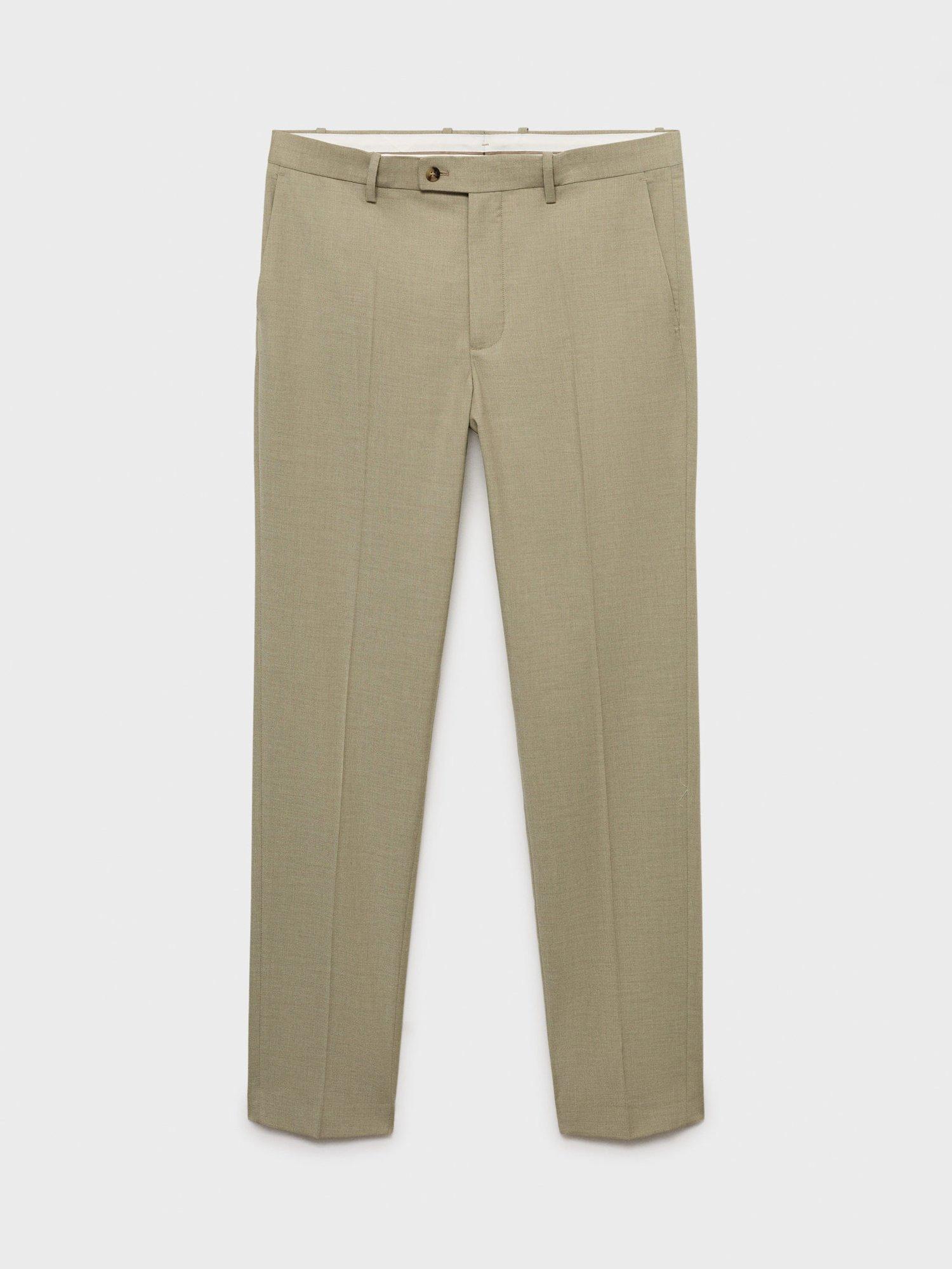 Product image 3 of 8, which shows Mango Milan Tailored Trousers, Green, 32