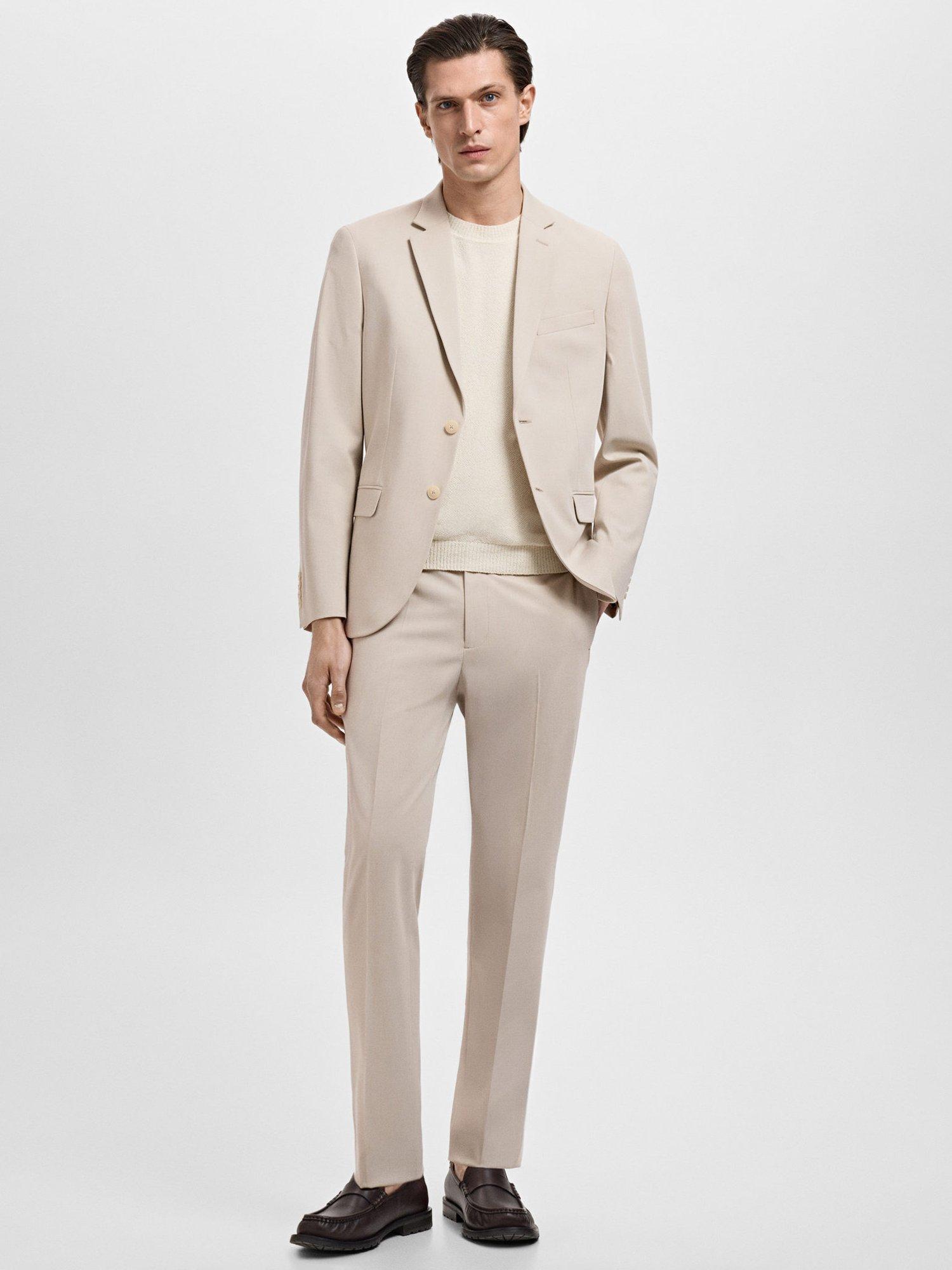 Product image 2 of 8, which shows Mango Paris Trousers, Light Beige, 32