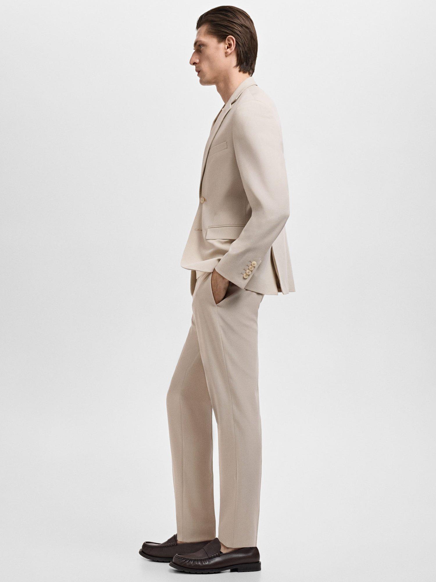 Product image 7 of 8, which shows Mango Paris Trousers, Light Beige, 32