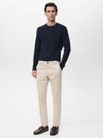 Mango Prato Cotton Blend Trousers