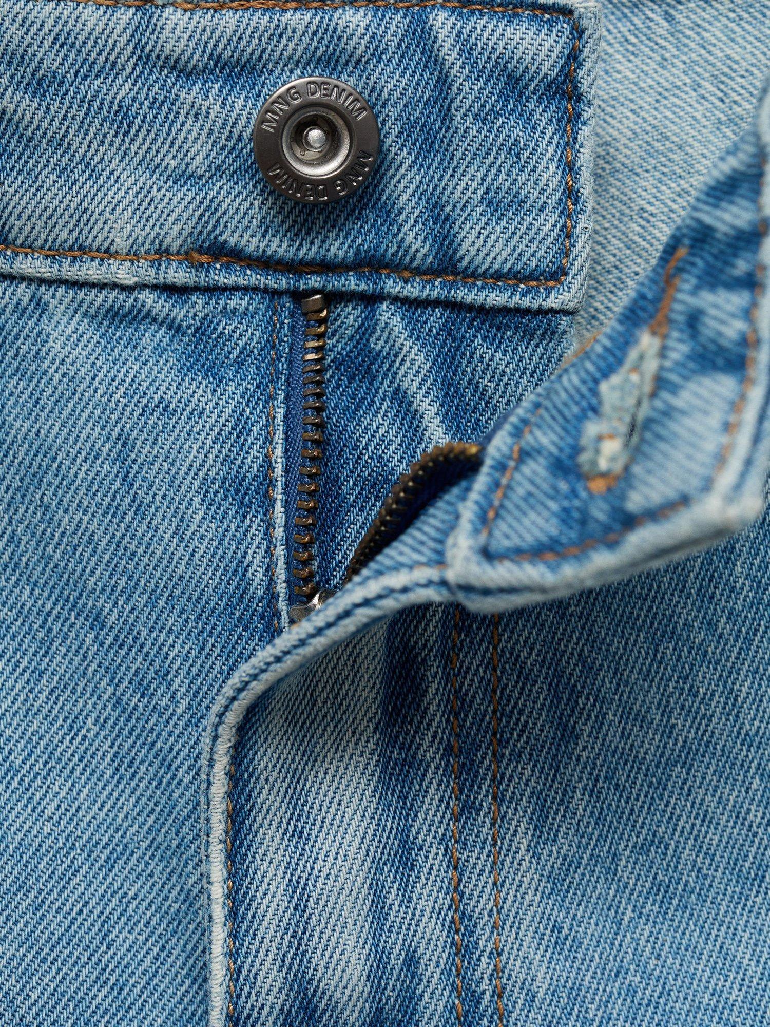 Product image 8 of 8, which shows Mango Jarod Cotton Shorts, Mid Blue, 30