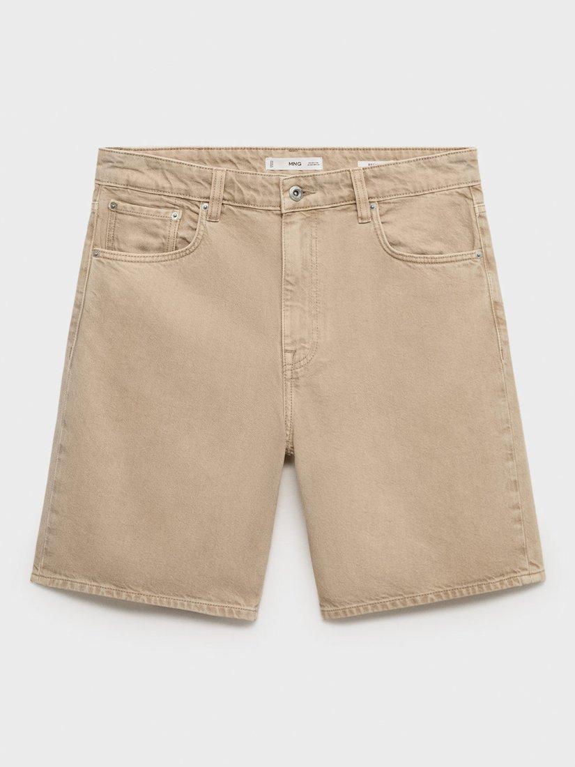 Product image 3 of 8, which shows Mango Jarod Cotton Shorts, Natural, 30
