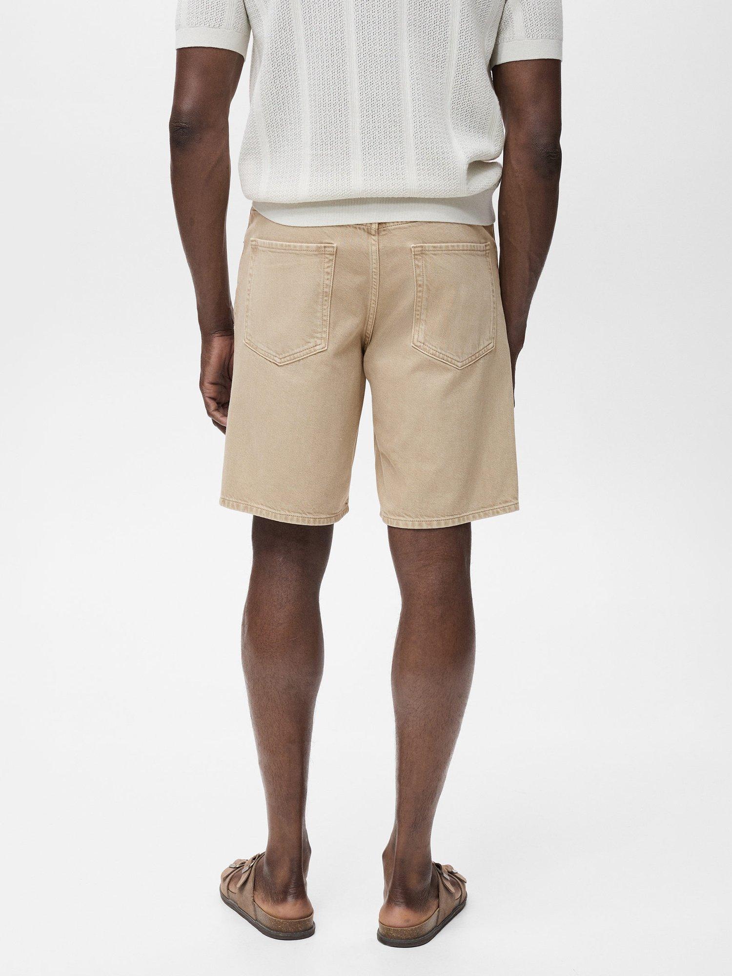 Product image 4 of 8, which shows Mango Jarod Cotton Shorts, Natural, 30
