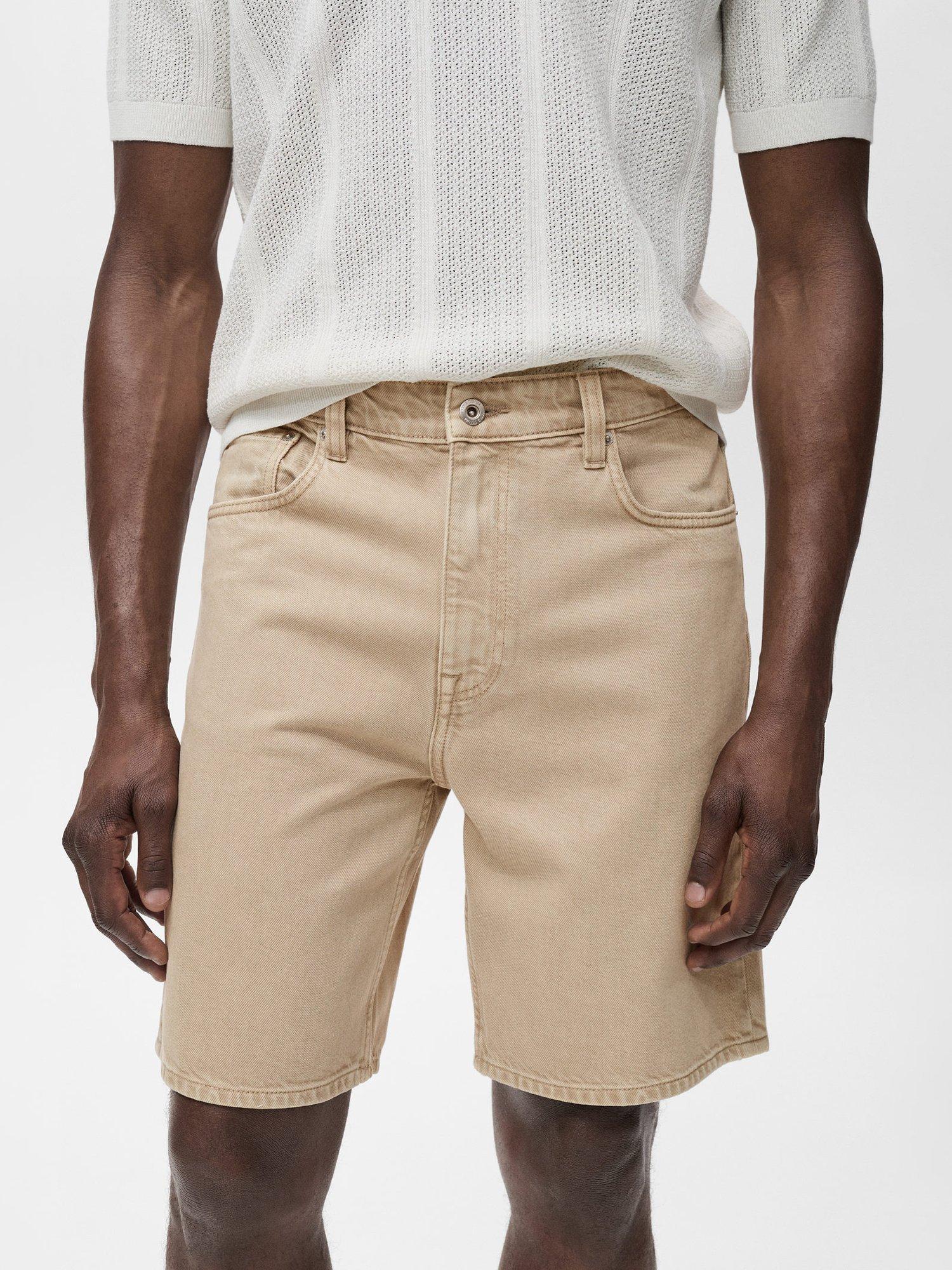 Product image 6 of 8, which shows Mango Jarod Cotton Shorts, Natural, 30