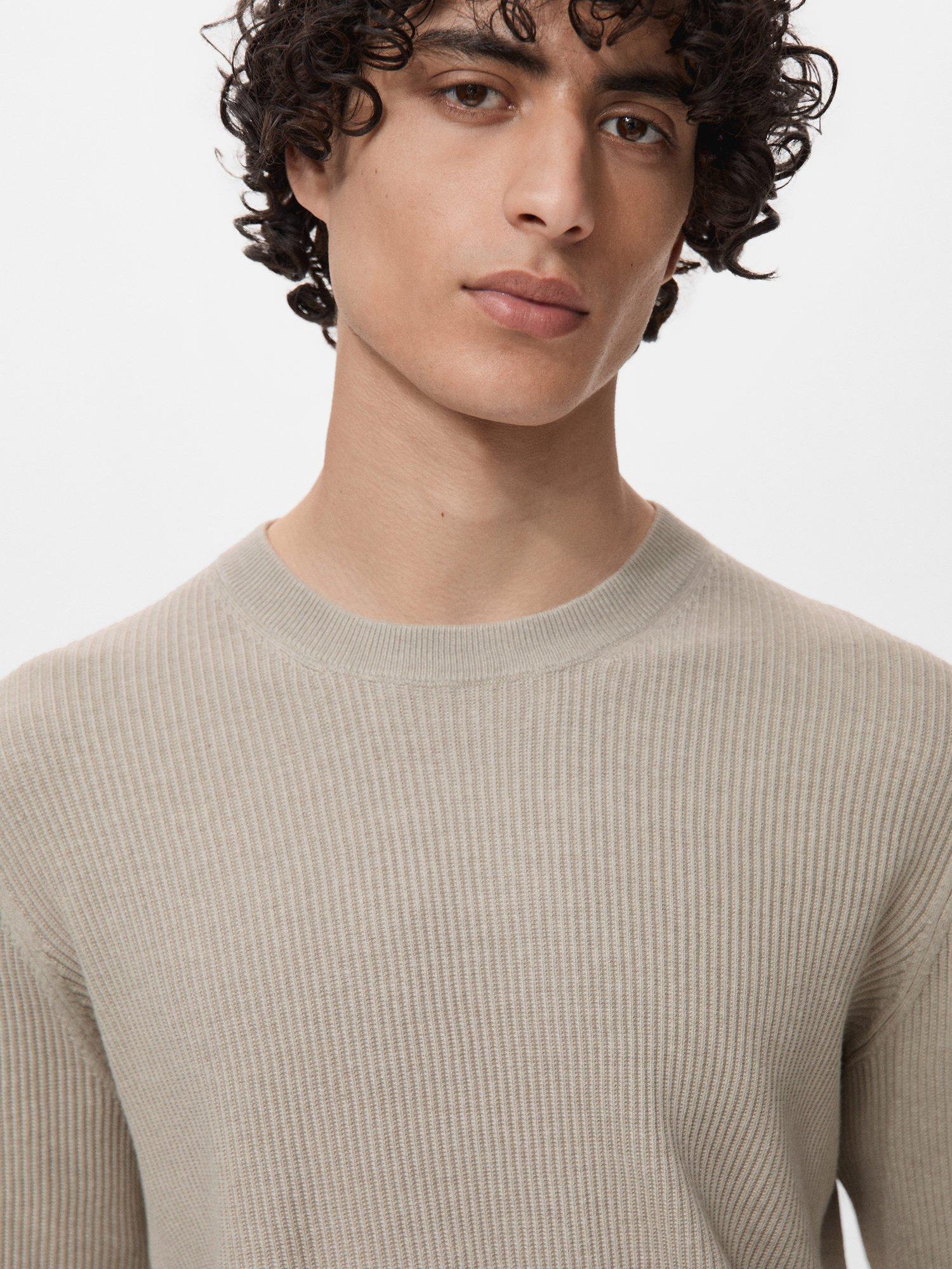 Product image 6 of 8, which shows Mango Antigua Crew Neck Jumper, Light Beige, XXL