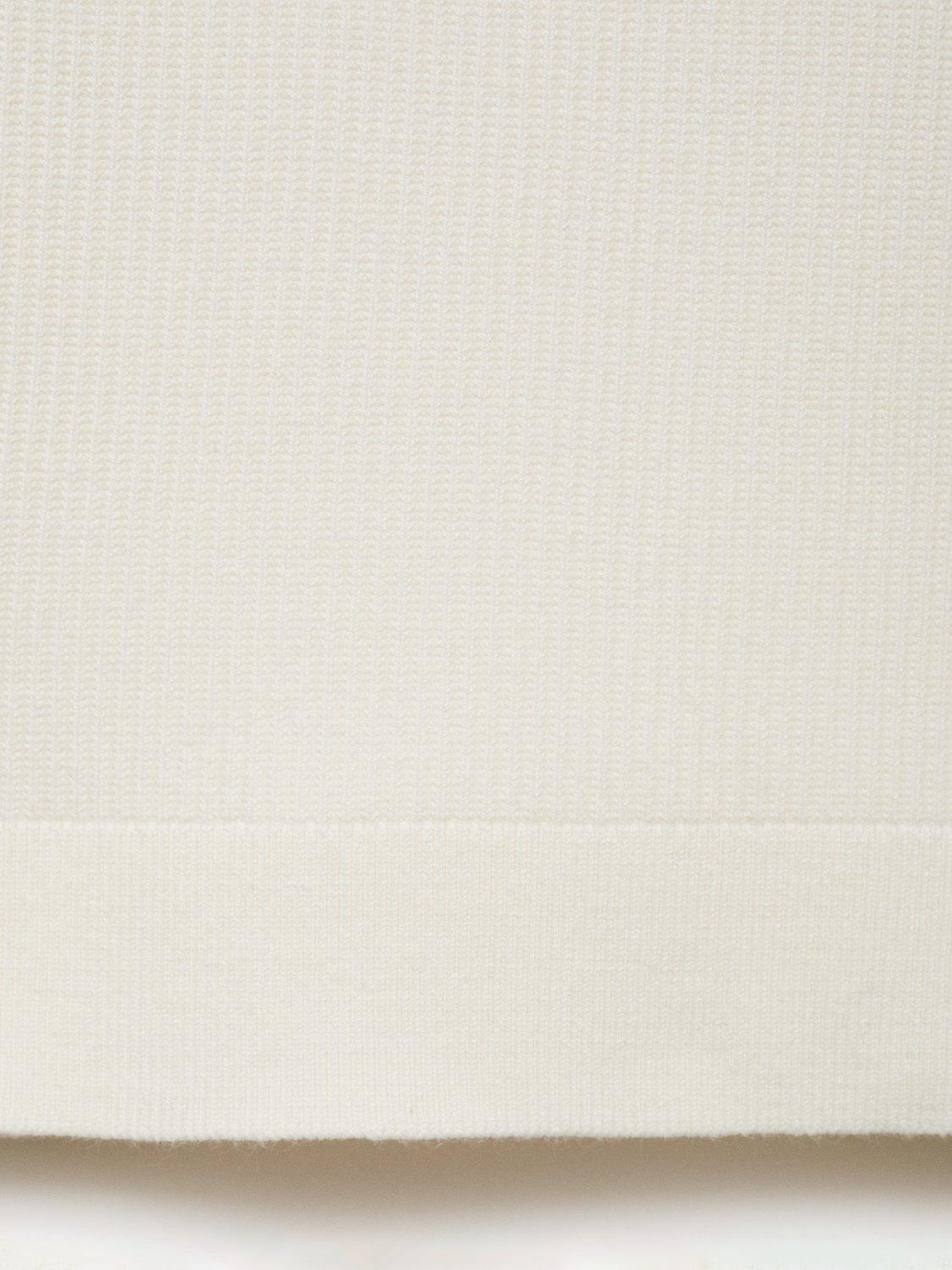 Product image 5 of 8, which shows Mango Antigua Crew Neck Jumper, Natural White, S