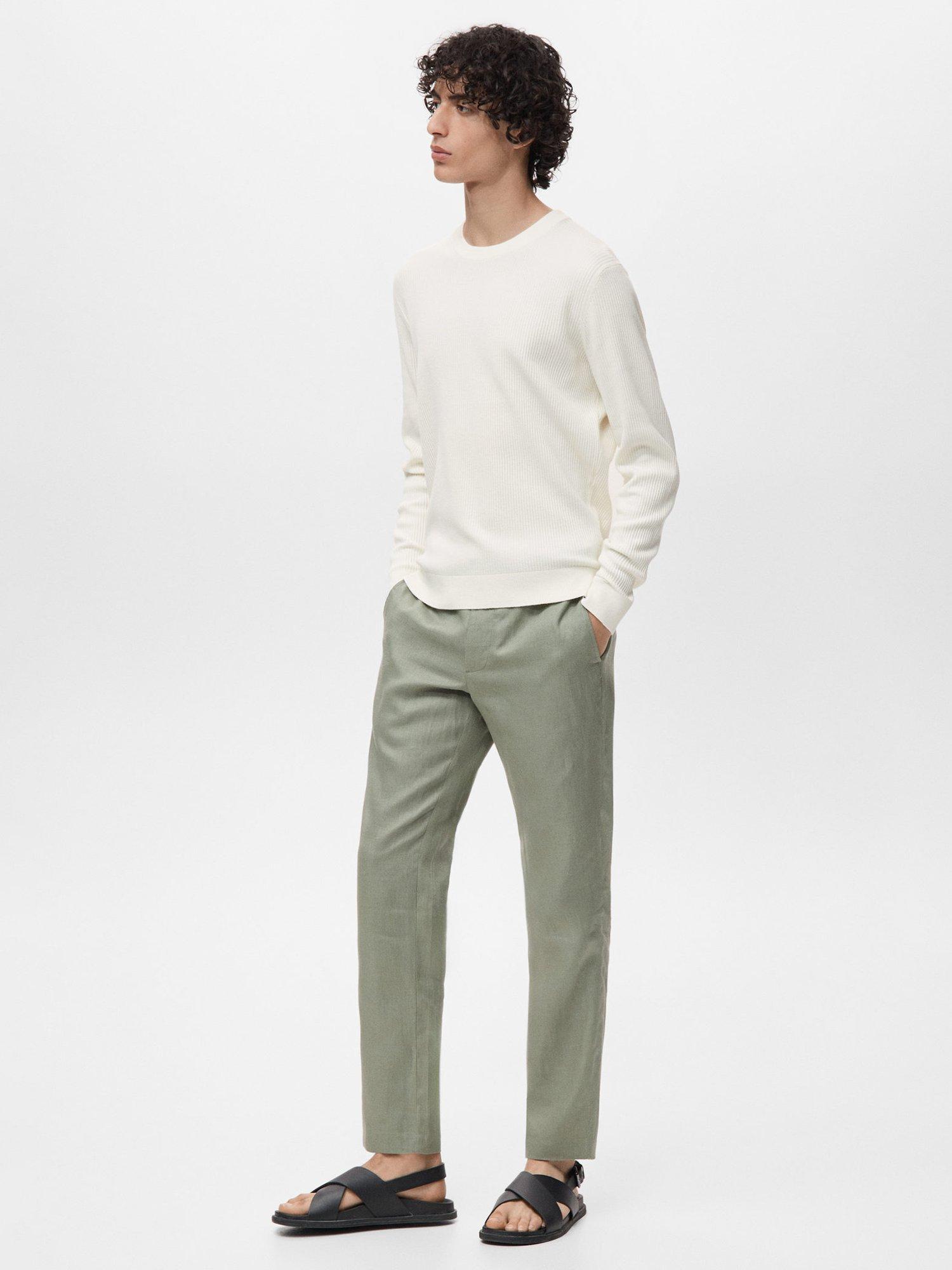 Product image 7 of 8, which shows Mango Antigua Crew Neck Jumper, Natural White, S