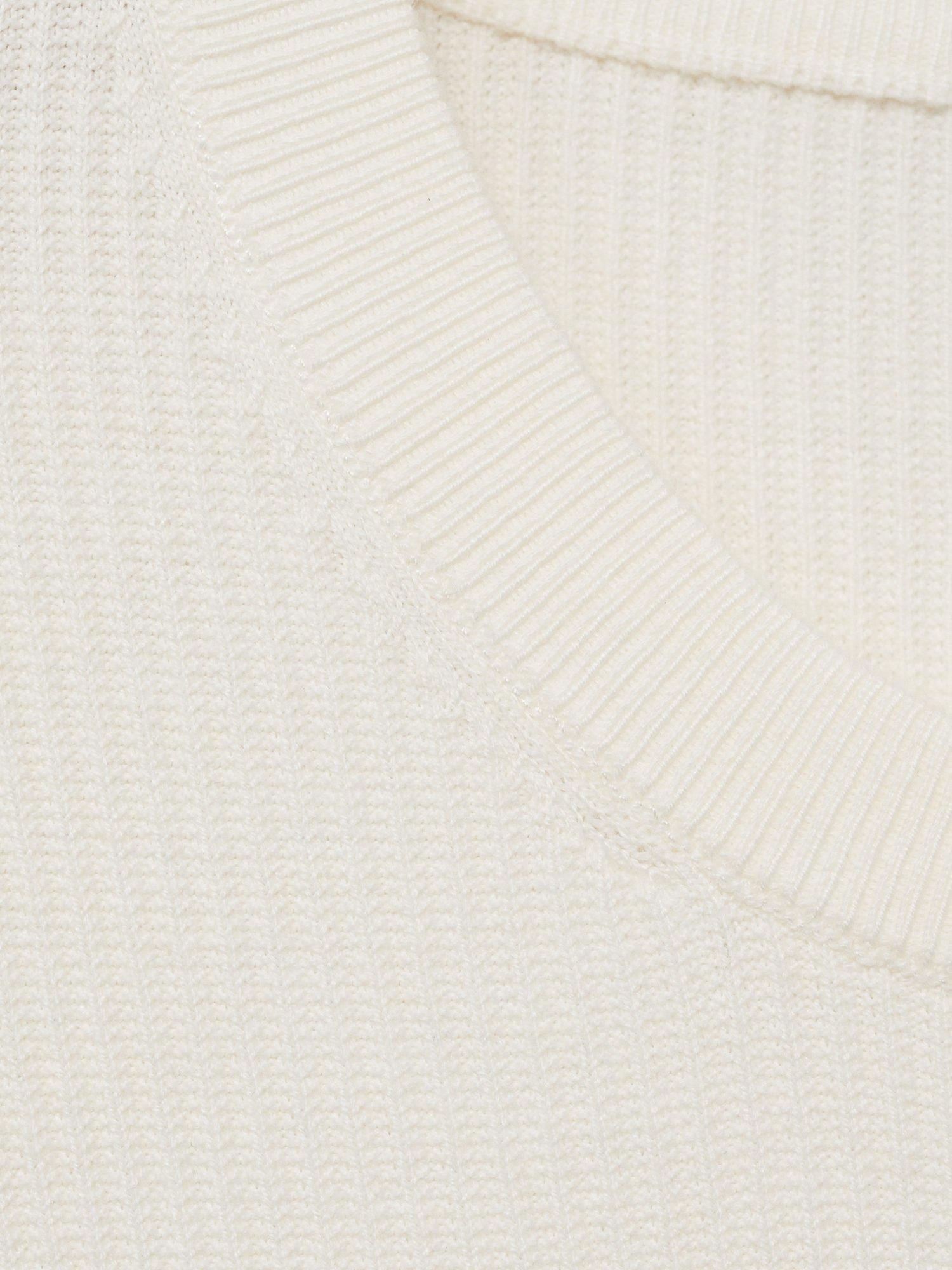 Product image 8 of 8, which shows Mango Antigua Crew Neck Jumper, Natural White, S
