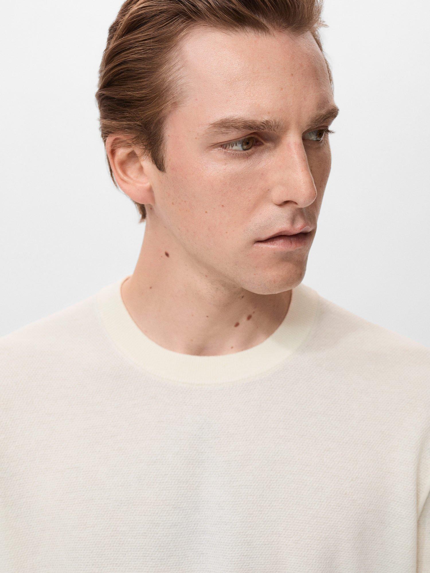 Product image 6 of 8, which shows Mango Avena Crew Neck Jumper, White, L