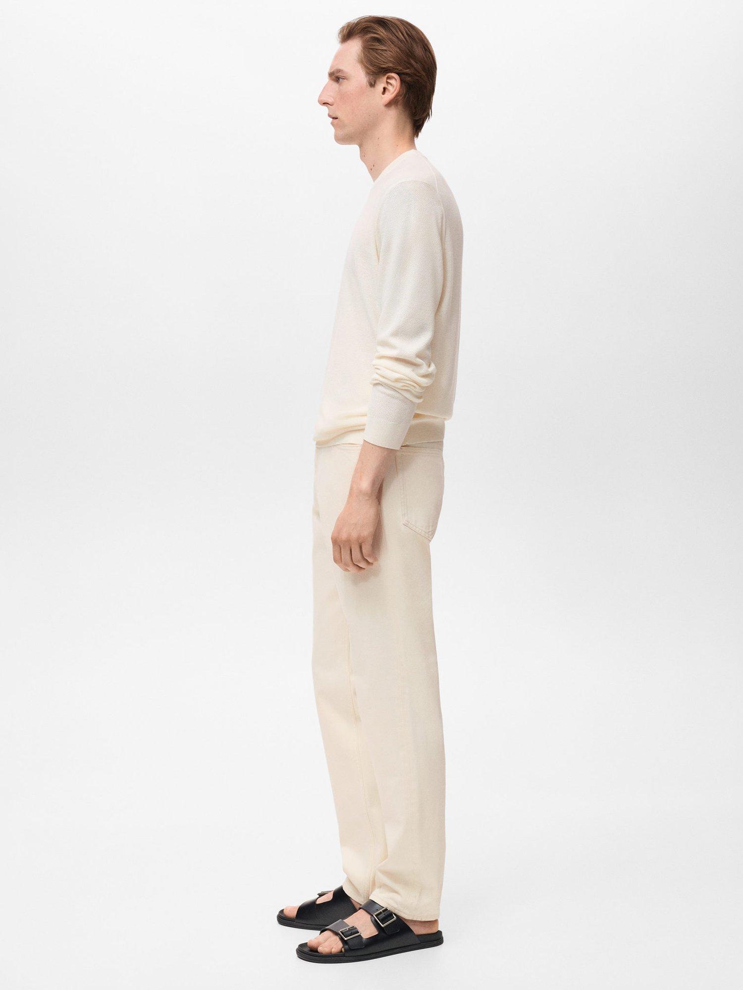 Product image 7 of 8, which shows Mango Avena Crew Neck Jumper, White, L