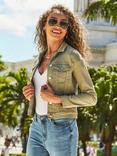 Sosandar Classic Cotton Blend Denim Jacket