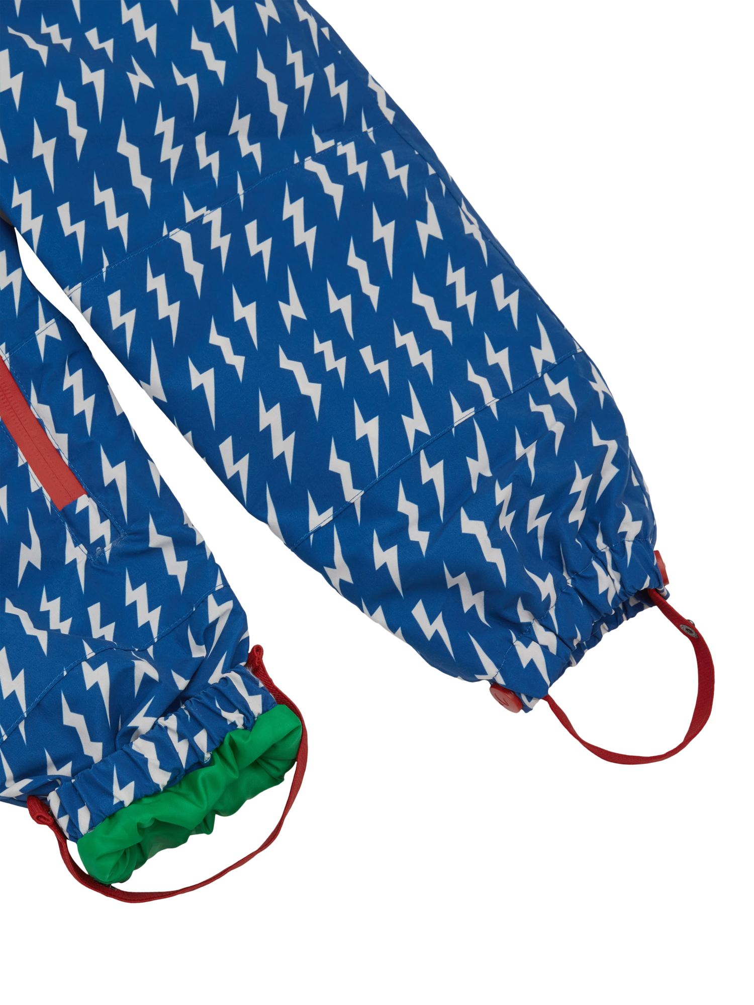 Product image 6 of 8, which shows Kids’ All-In-One Hooded Suit, Blue Bolt, 0-6 months