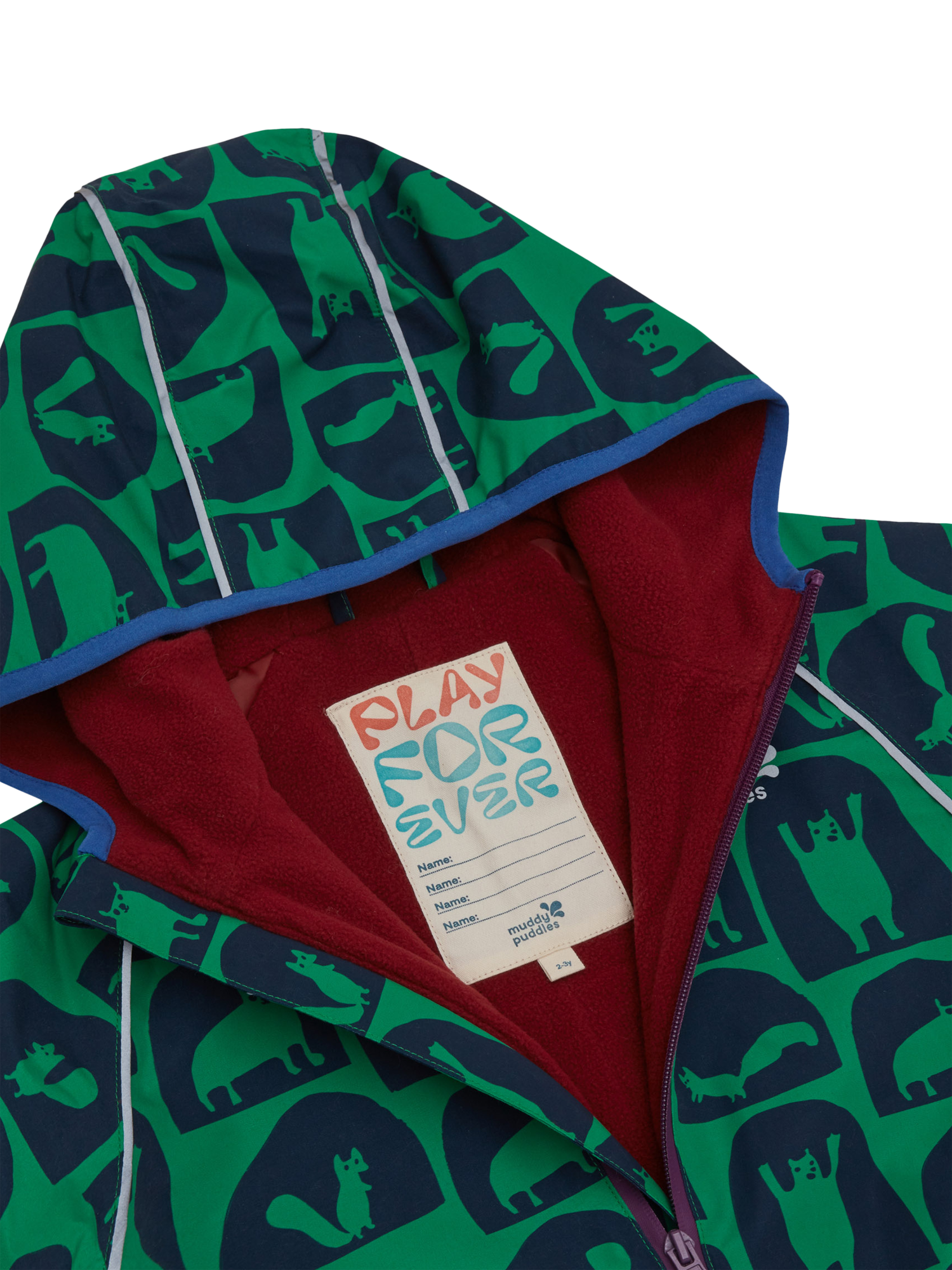 Product image 5 of 8, which shows Kids’ All-In-One Hooded Suit, Green Cave, 0-6 months