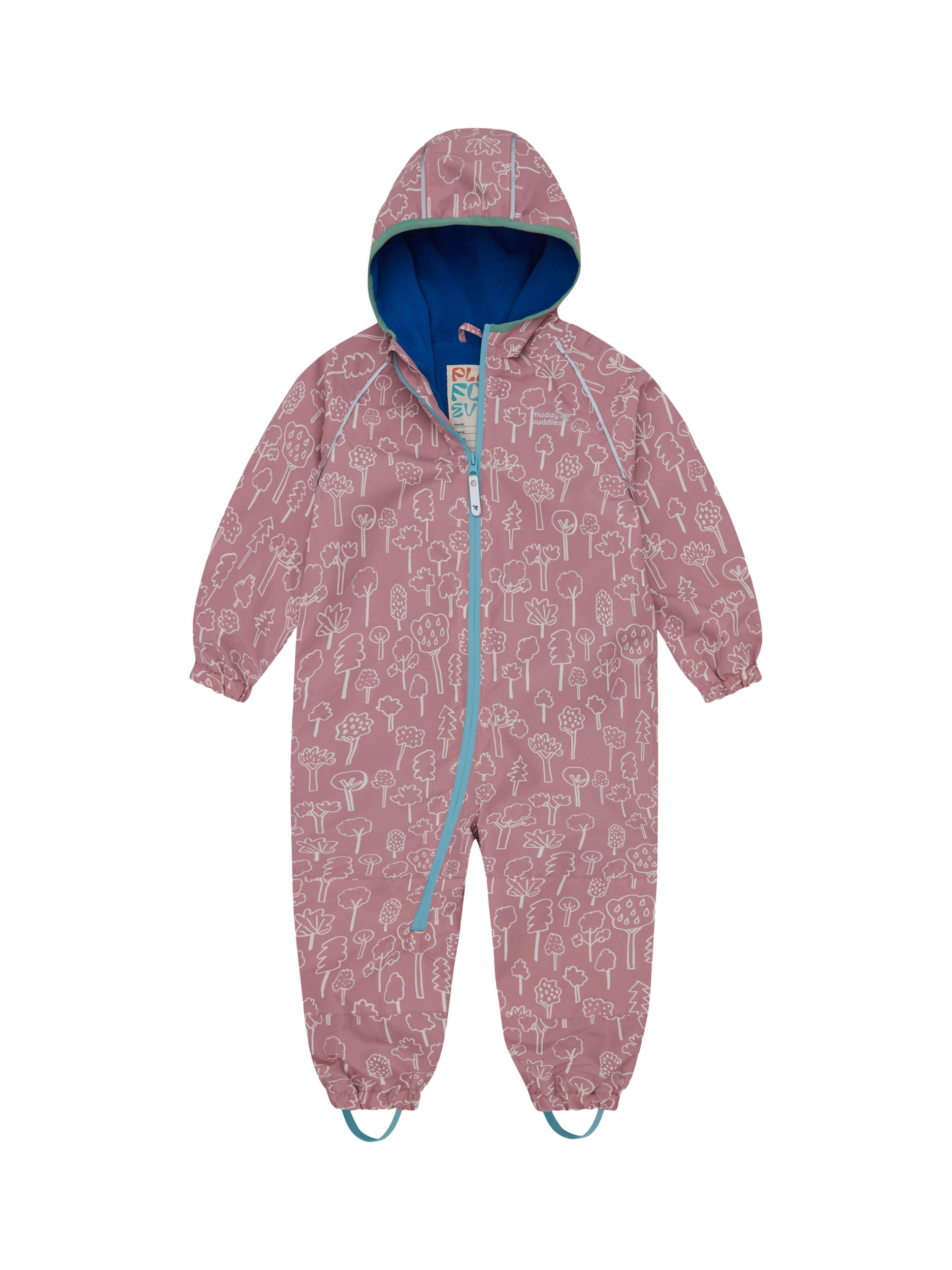 Product image 1 of 8, which shows Kids’ All-In-One Hooded Suit, Pink, 0-6 months