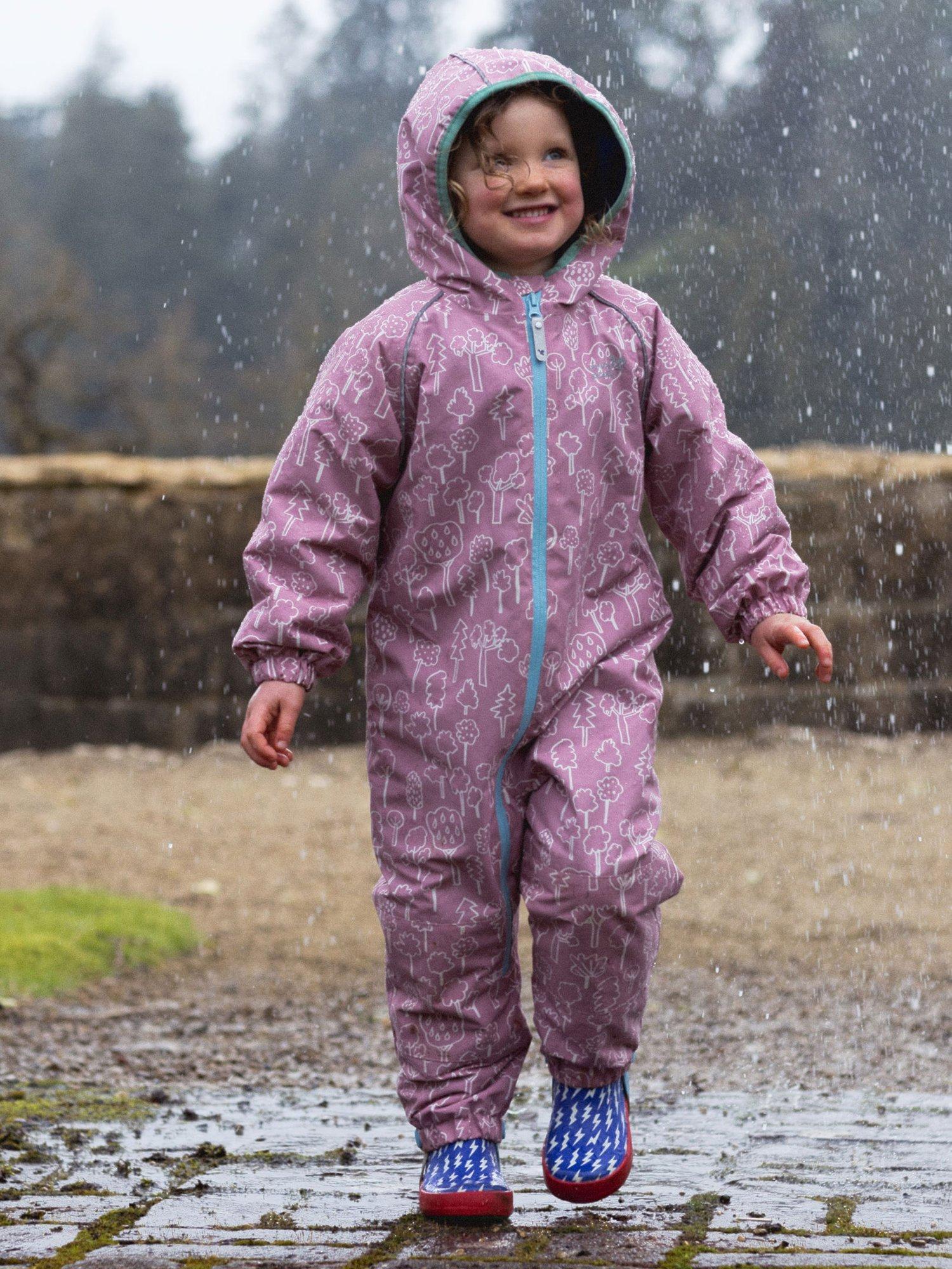 Product image 2 of 8, which shows Kids’ All-In-One Hooded Suit, Pink, 0-6 months