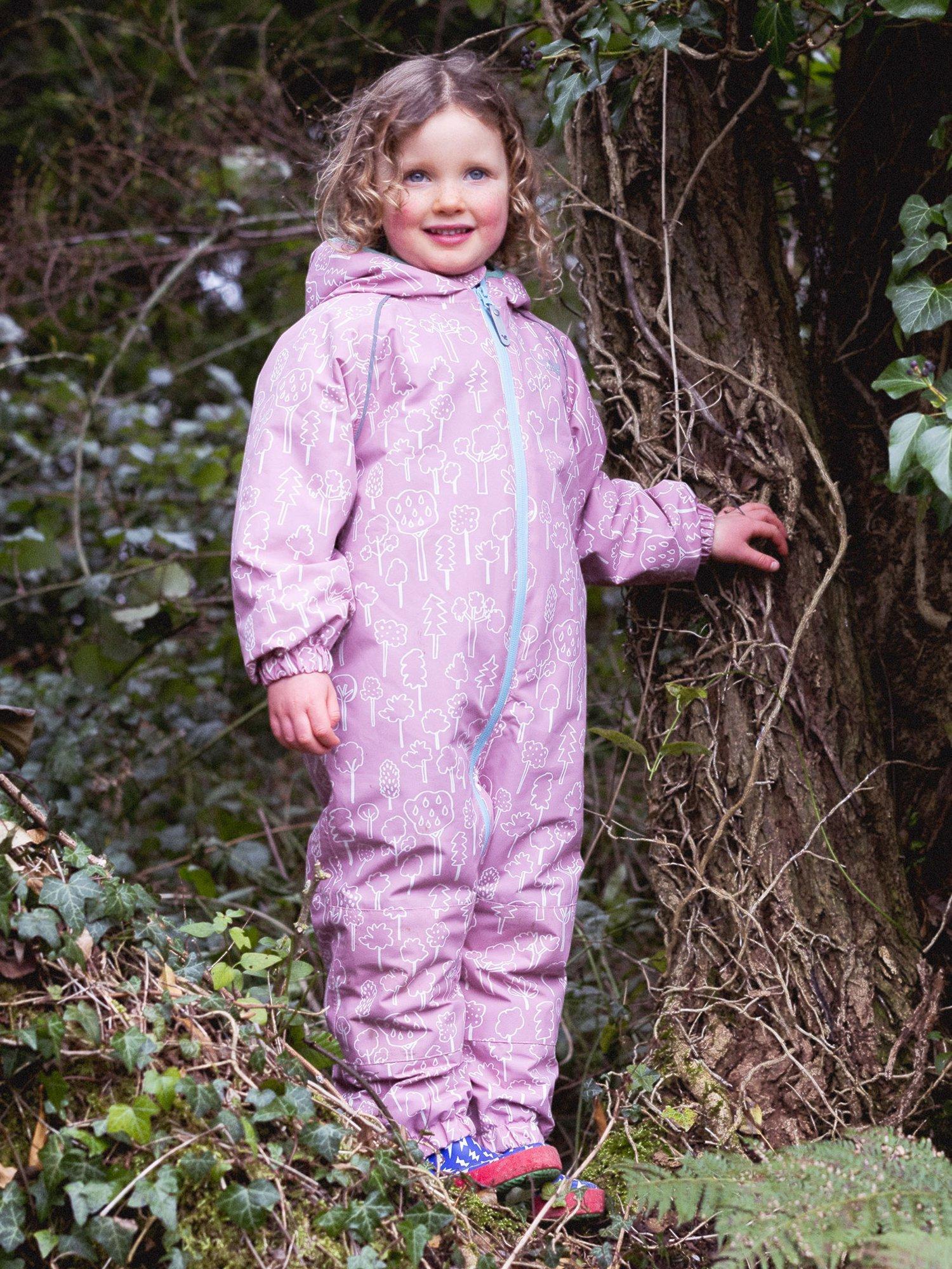 Product image 3 of 8, which shows Kids’ All-In-One Hooded Suit, Pink, 0-6 months