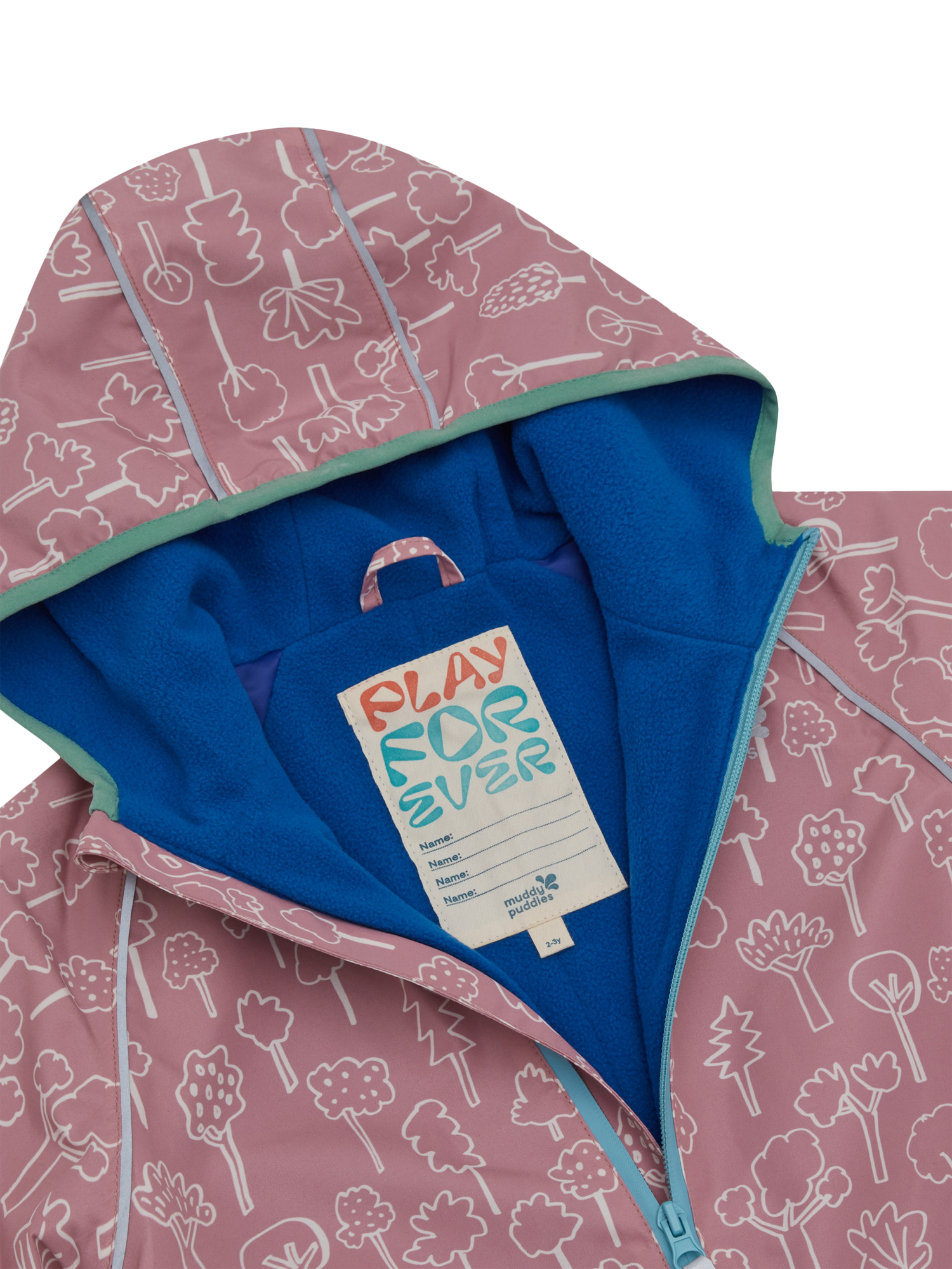 Product image 5 of 8, which shows Kids’ All-In-One Hooded Suit, Pink, 0-6 months