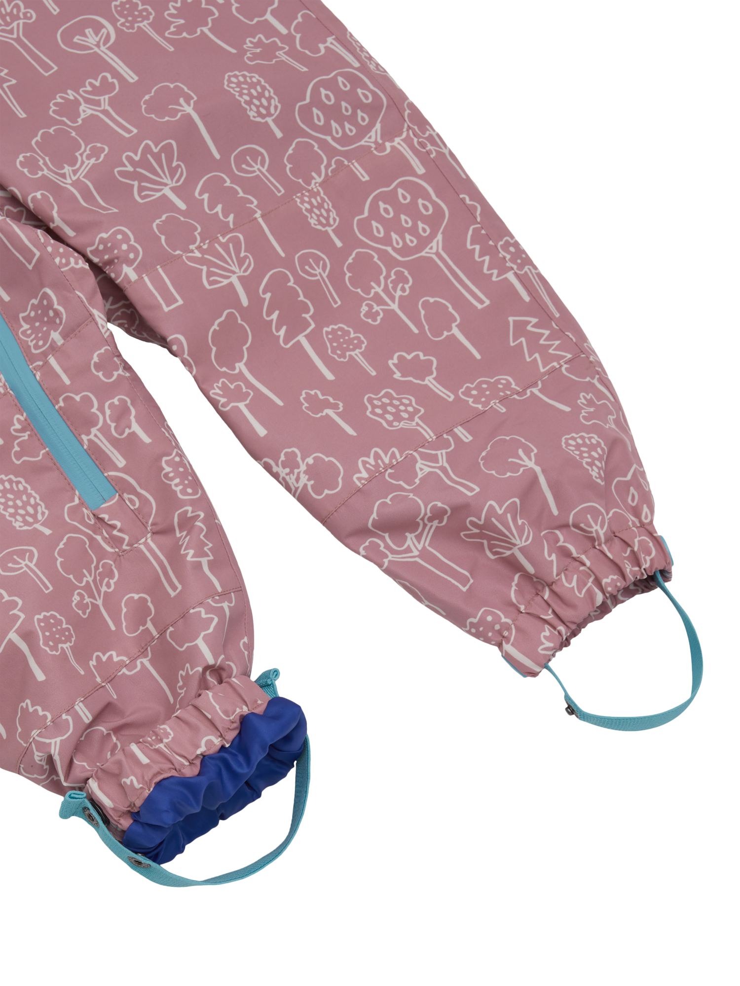 Product image 6 of 8, which shows Kids’ All-In-One Hooded Suit, Pink, 0-6 months