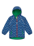 Muddy Puddles Kids' Splash Hooded Rain Jacket, Blue Bolt