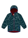 Muddy Puddles Kids' Splash Hooded Rain Jacket, Green Mountain