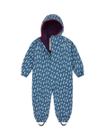Muddy Puddles Kids' All-In-One Hooded Suit, Blue Bolt