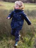 Muddy Puddles Kids' 3-in-1 Waterproof Hooded Parka Coat, Navy
