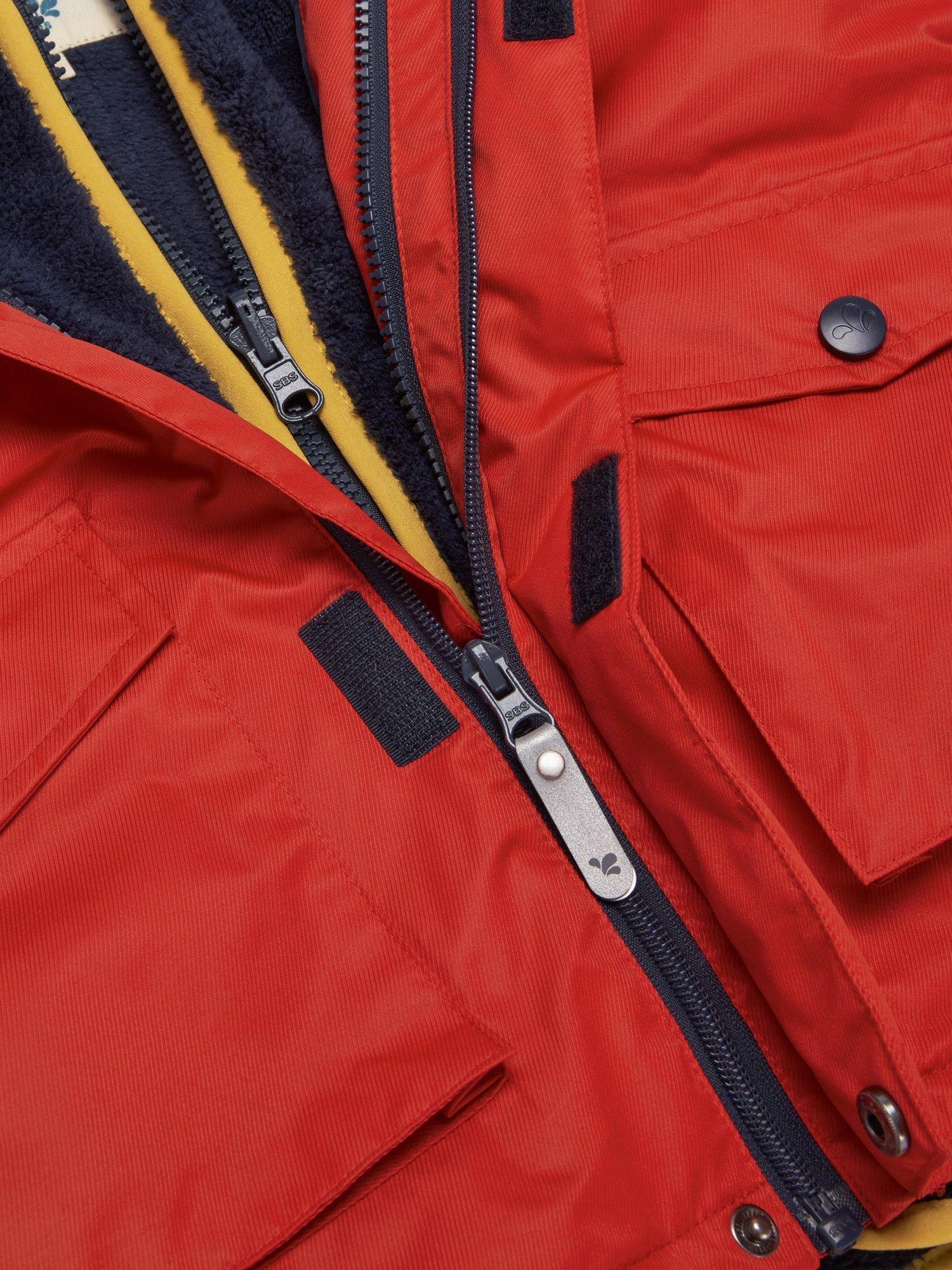 Product image 8 of 10, which shows Muddy Puddles Kids' 3-in-1 Hooded Parka Coat, Red, 18-24 months