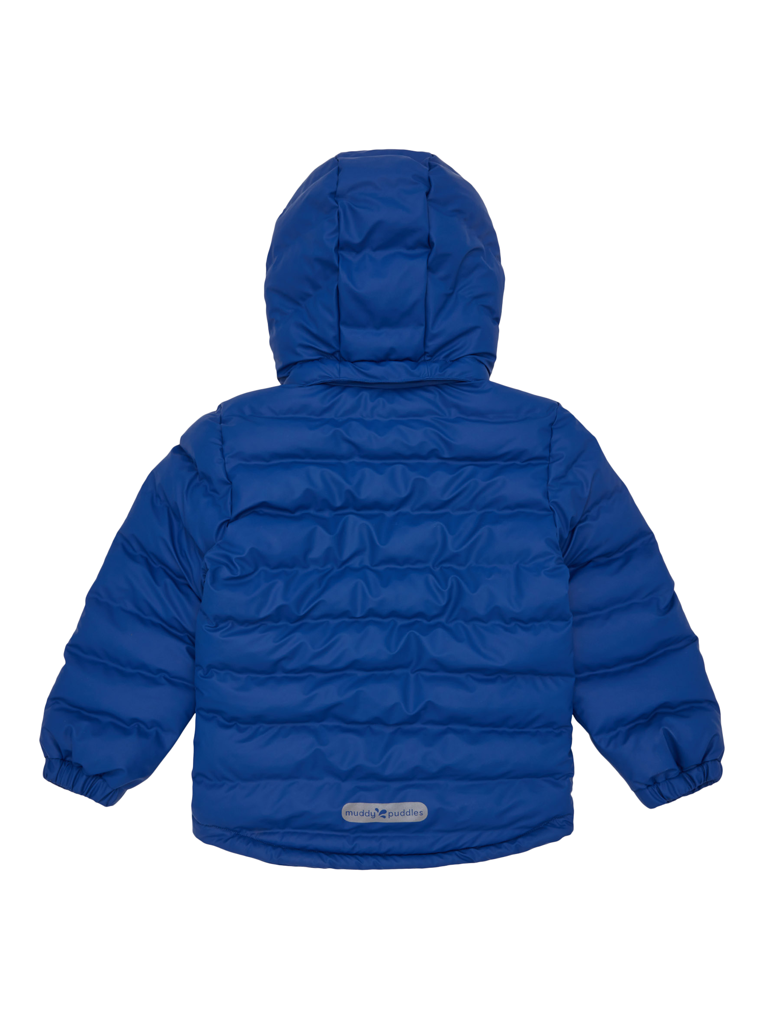 Product image 8 of 8, which shows Muddy Puddles Kids' Hooded Puffer Jacket, Blue, 18-24 months