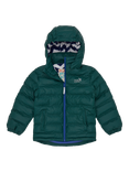 Muddy Puddles Kids' Hooded Puffer Jacket, Green