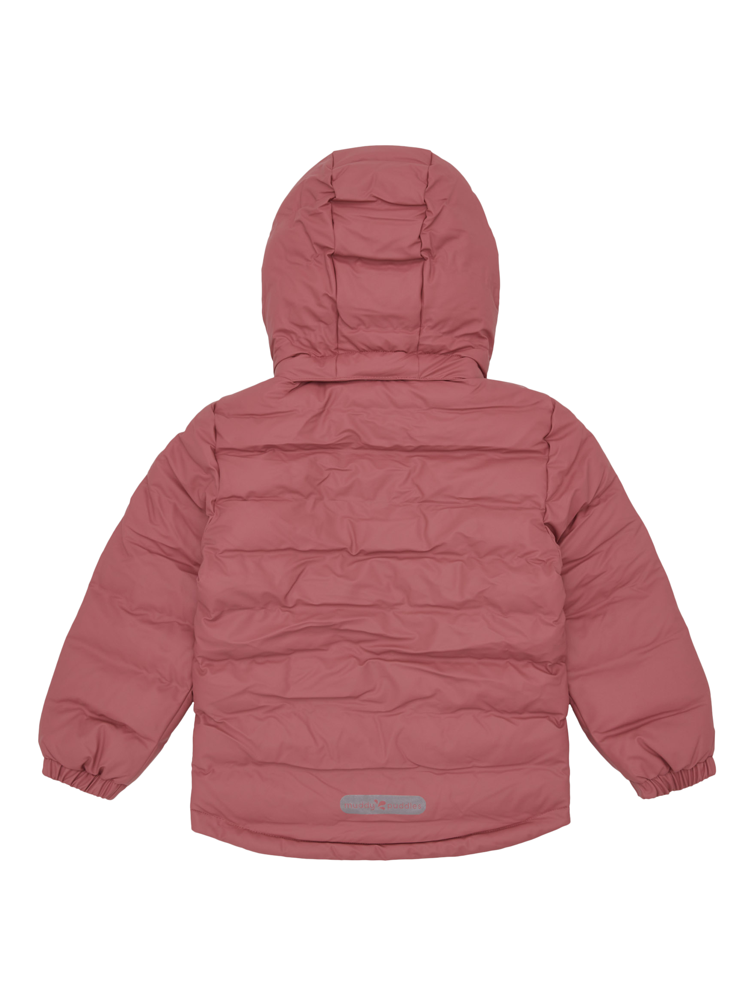 Product image 8 of 8, which shows Muddy Puddles Kids' Hooded Puffer Jacket, Pink, 18-24 months