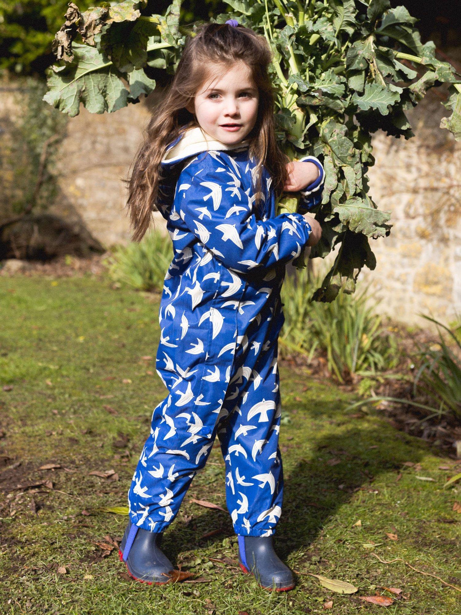 Product image 3 of 10, which shows Muddy Puddles Kids' Hooded 3-in-1 Scampsuit, Blue Bird, 0-6 months