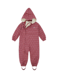 Muddy Puddles Kids' Hooded 3-in-1 Scampsuit, Pink Drops