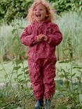 Muddy Puddles Kids' Hooded 3-in-1 Scampsuit, Pink Drops