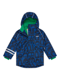 Muddy Puddles Kids' Blizzard Hooded Ski Jacket, Blue Cave