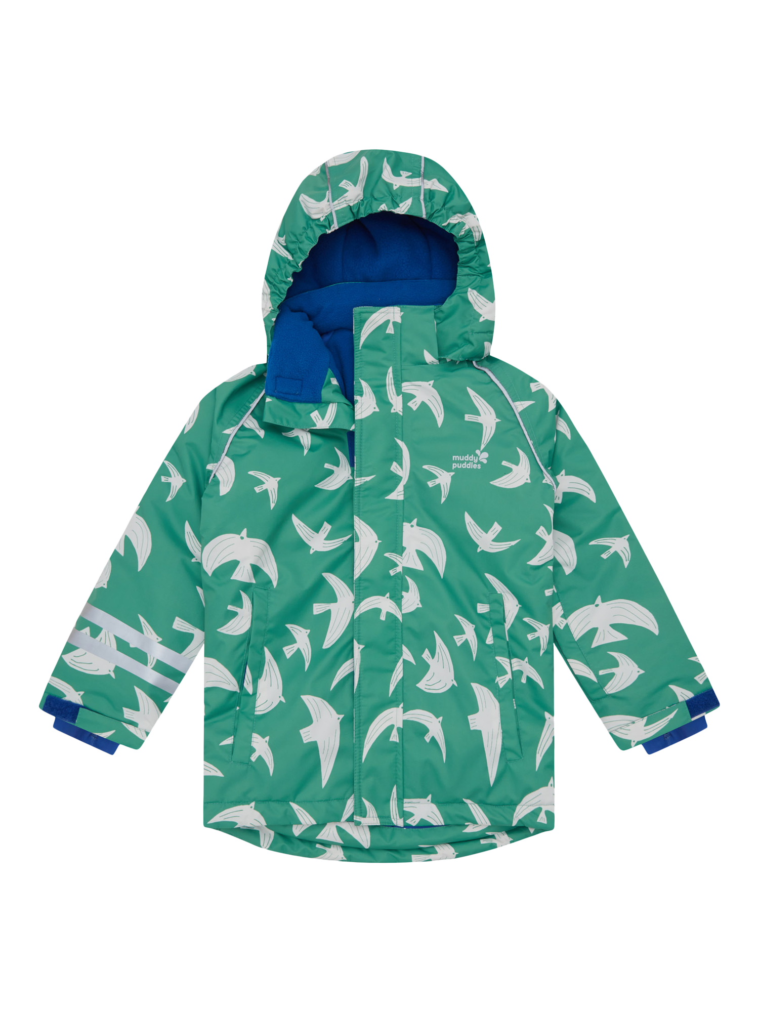Product image 1 of 9, which shows Muddy Puddles Kids' Blizzard Hooded Ski Jacket, Sage, 18-24 months