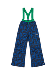 Muddy Puddles Kids' Printed Ski Salopettes, Blue Cave