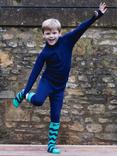 Muddy Puddles Kids' Thermal Baselayer Top, Navy Blue