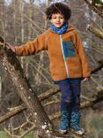 Muddy Puddles Kids' Fleece Hooded Jacket, Orange
