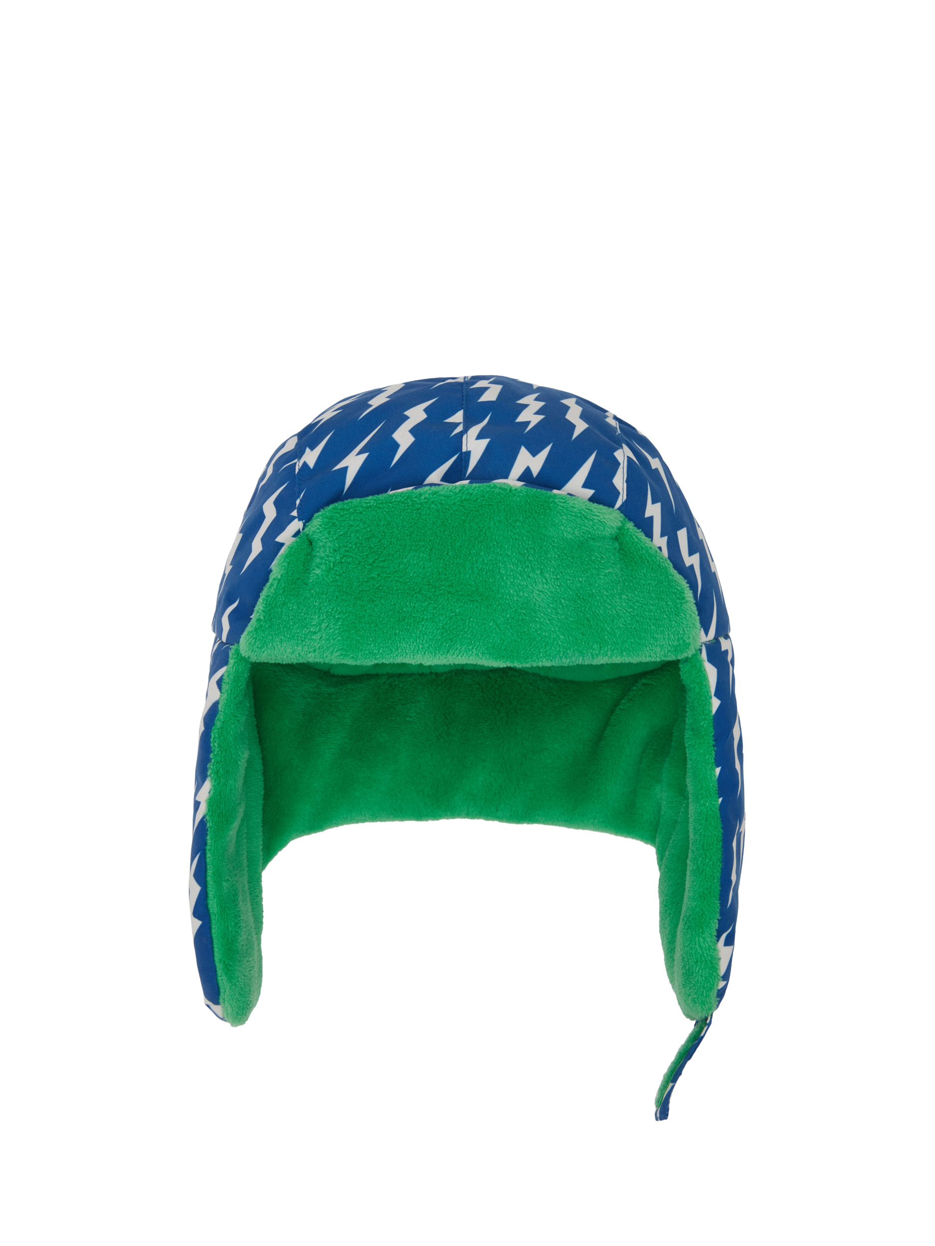 Product image 1 of 5, which shows Muddy Puddles Kids' Winter Trapper Hat, Blue/Multi, S/M