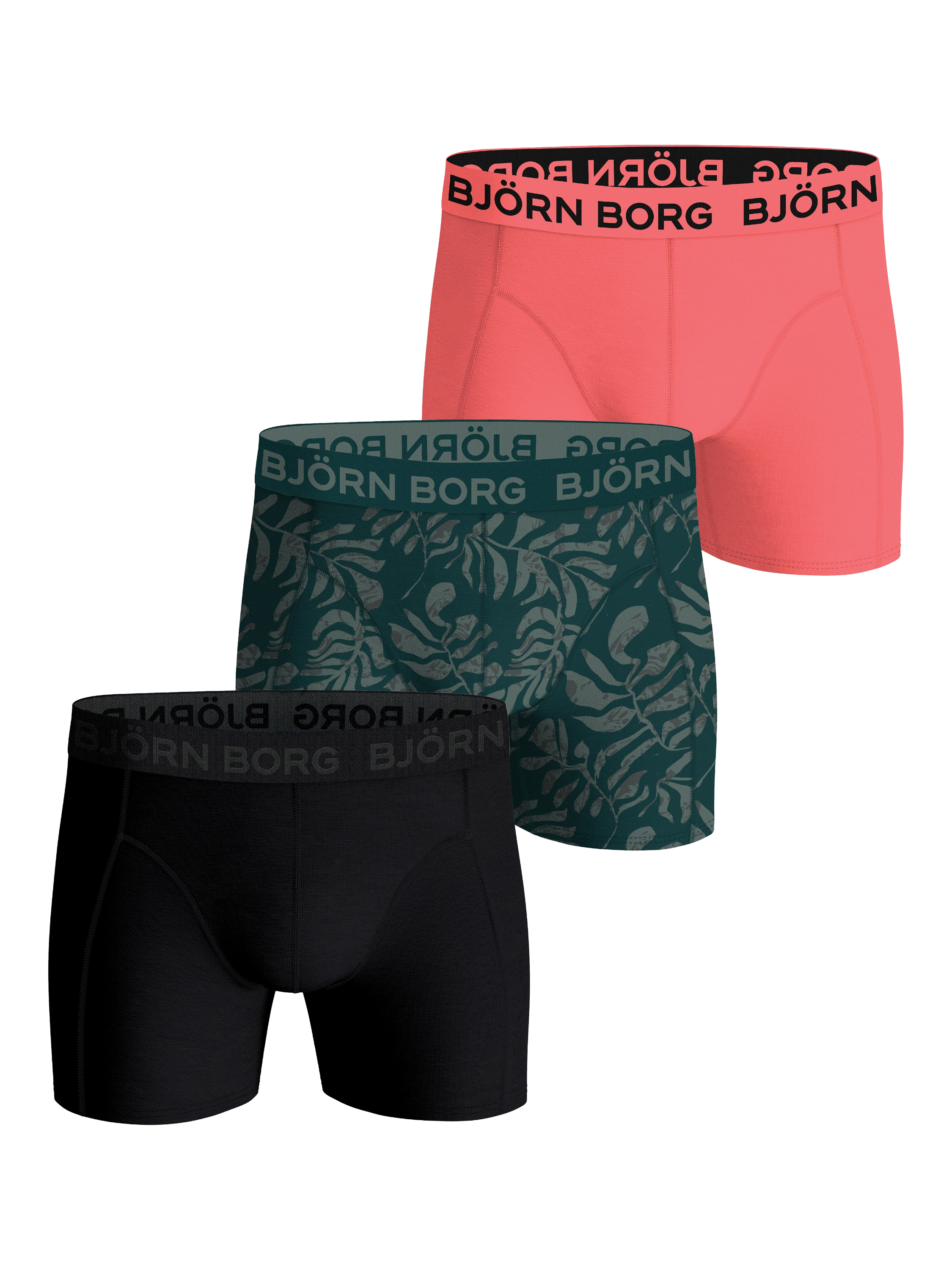 Björn Borg Mixed Cotton Blend Trunks, Pack of 3