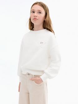 Mango Kids' Denim Frayed Wide Leg Jeans, Light Pastel Brown - view 2, Light Pastel Brown