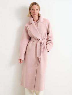 Phase Eight Darcy Wrap Long Coat, Pink