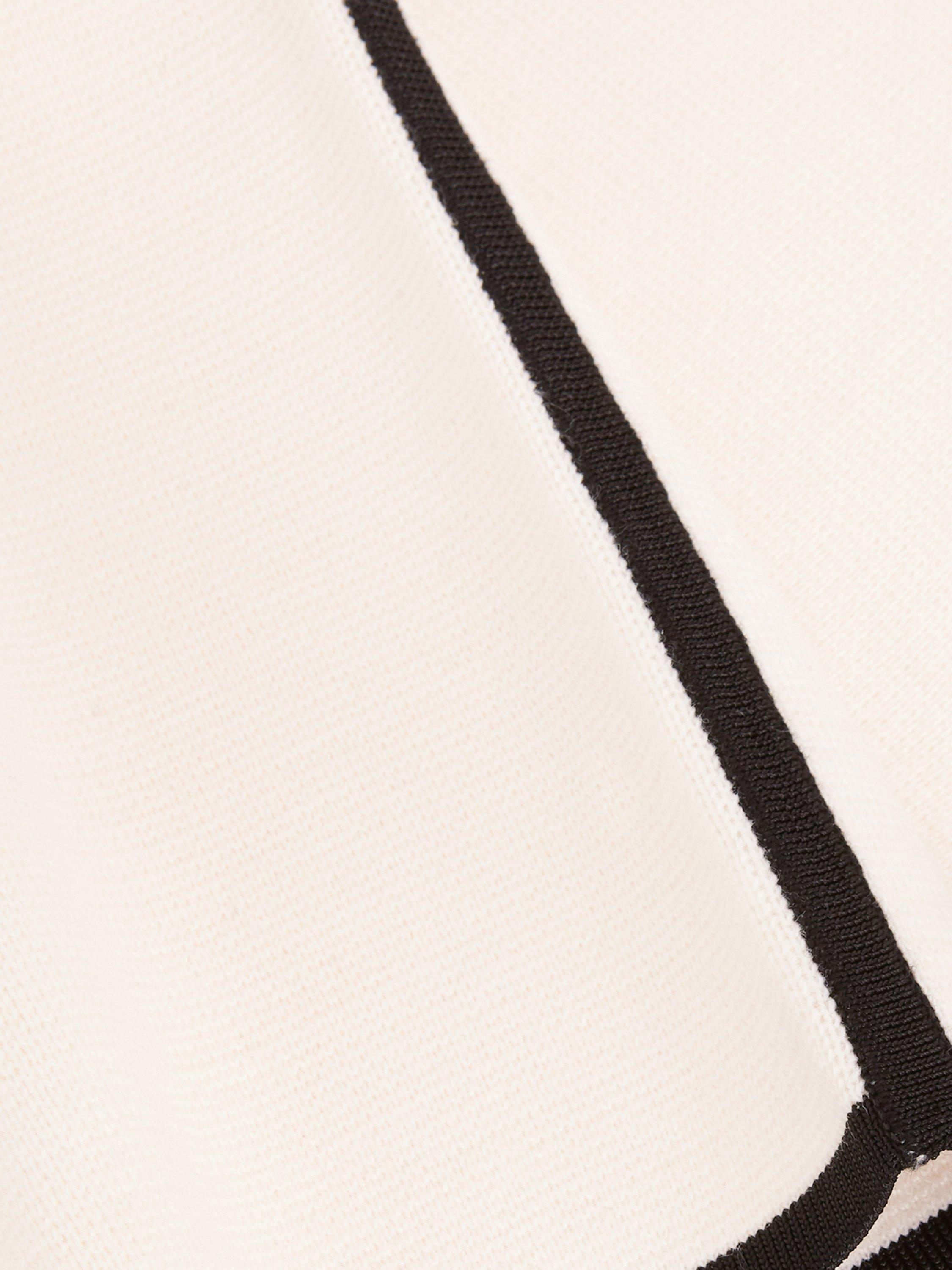 Product image 2 of 2, which shows Phase Eight Luna Contrast Trim Boxy Jacket, Ivory, XS