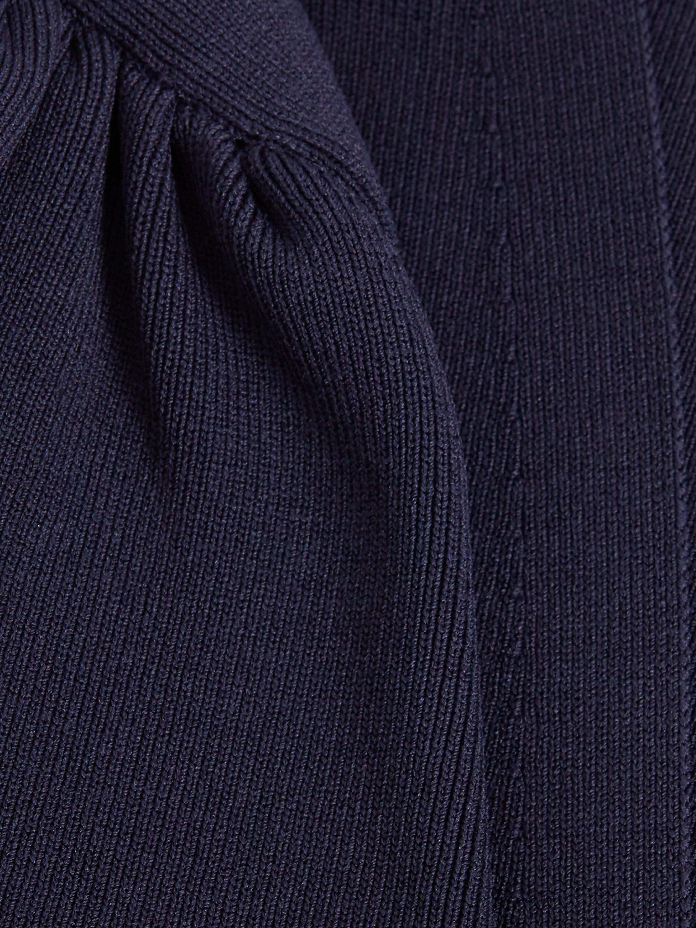 Product image 6 of 7, which shows Phase Eight Delphine Cover Up Bolero Fine Knit Jacket, Navy, XS