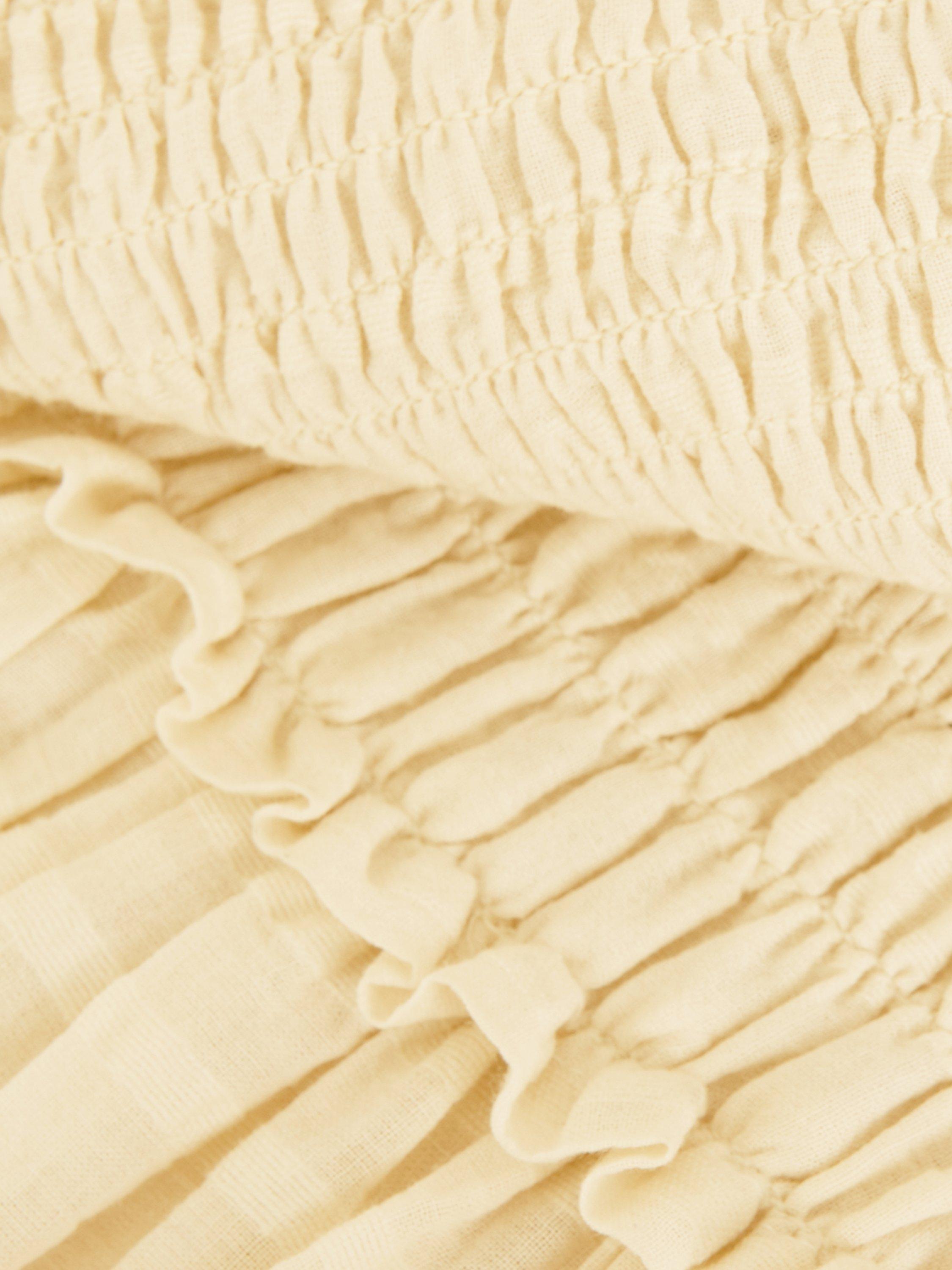 Product image 6 of 7, which shows Phase Eight Flared Sleeveless Midi Buttermilk Dress, Yellow, 10